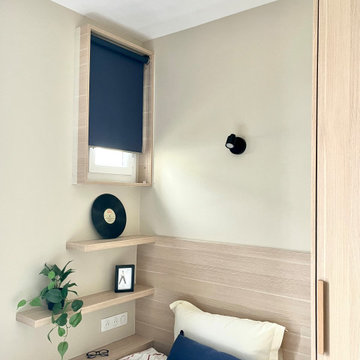 Chambre d'ado - côté lit