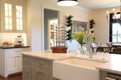 Inspiration for a farmhouse kitchen remodel in Other
