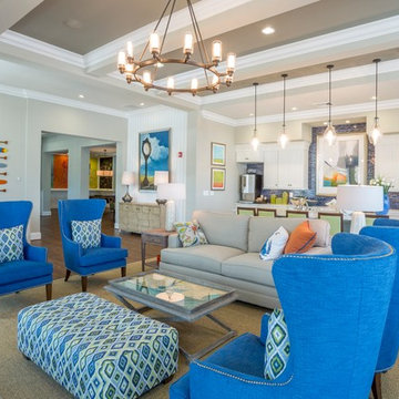 Beach Style Living Room