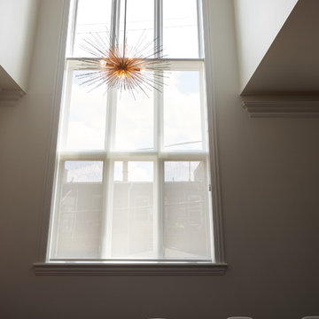 Custom window treatments for Ukrainian Village Residence