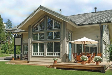 Inspiration for a contemporary house exterior in Devon.