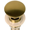 Nantucket Sinks' Brushed Gold Finish Umbrella Drain With Overflow NS-UDBG-OF