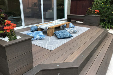 Mid-sized backyard deck photo in San Francisco