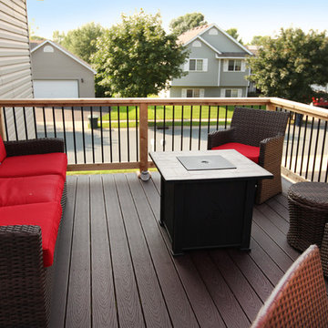 Cedar Deck with Trex Composite Decking