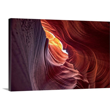 "Antelope Canyon Colorful Walls" Wrapped Canvas Art Print, 48"x32"x1.5"