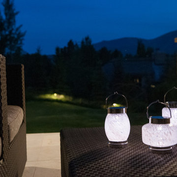 Solar Glass Lanterns for Indoor/Outdoor