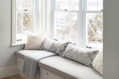 Inspiration for a rustic bedroom remodel in Montreal