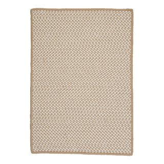 Outdoor Houndstooth Tweed Rug, Cuban Sand, 2'x3', 2'x3' - Contemporary ...