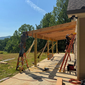 Patio Roof Addition for A-Frame Mountain Home