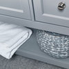 Fresca Manchester 72" Gray Double Sink Cabinet, Top and Sinks