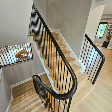 Project #115 | Staircase with Continuous Rail System Without Newels