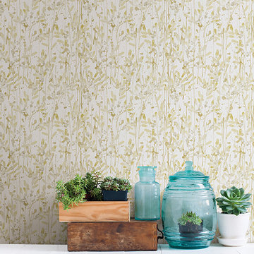 Willow Gold Leaves Wallpaper