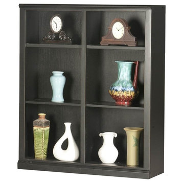 48 in. Tall Double Wide Bookcase (Midnight Blue)
