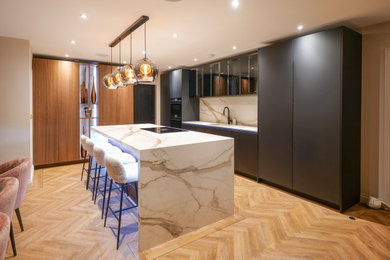 Photo of a modern kitchen in Manchester.