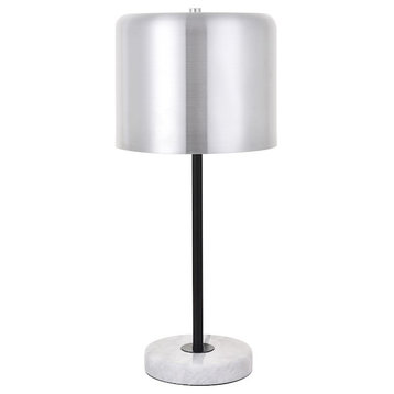 Living District Exemplar 1 Light Table Lamp, Brushed Nickel