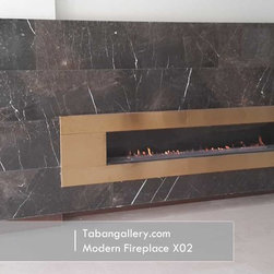 Modern Fireplace X02 - Indoor Fireplaces
