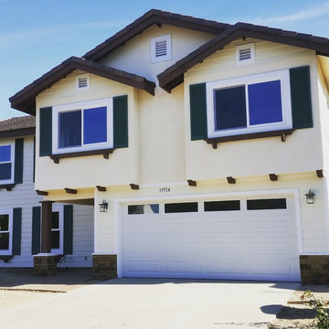 Exterior stucco 20/30 light dash finish