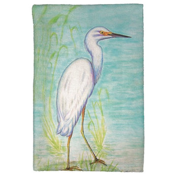 Snowy Egret Kitchen Towel - Two Sets of Two (4 Total)