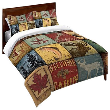 Lodge Patch Duvet Cover, Twin