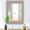 Designart Scandinavian 7 Midcentury Frameless Wall Mirror, 24x32