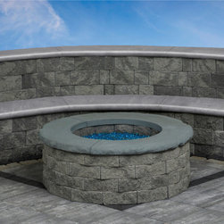 MaytRx Seating Wall Kit - Quarter Round COMP - Landscaping Stones And Pavers