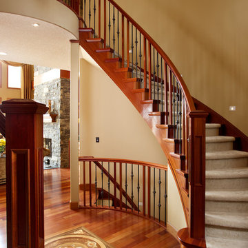 double curved stairs