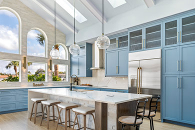 Example of a beach style kitchen design in Tampa