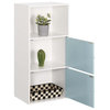 Xtra Storage 2 Door Cabinet with Shelf, White/Seafoam