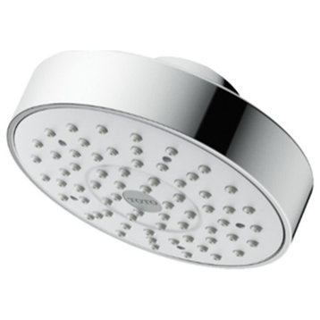 TOTO Modern Single-Spray Shower Head with Rubber Nozzles, Round, 1.75 GPM