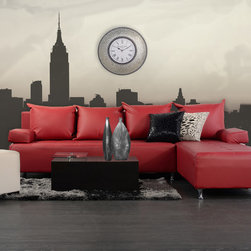 This Decorative Wall Clock in Silver is So Versatile! - Wall Clocks