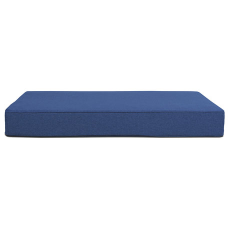 Reversible Daybed Twin Mattress Cover, Dark Sapphire Blue Yarndye, 8"