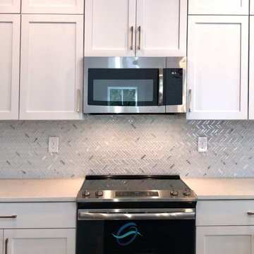 White Modern Farmhouse Kitchen - Creer, SC