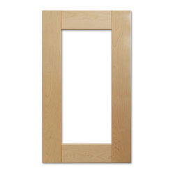 Tuscan Glass Cabinet Door from CabinetNow.com shown in White Maple - Kitchen Cabinetry