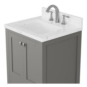 Caroline Avenue 24'' Grey Bathroom Vanity