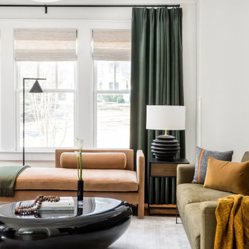 Warm Contemporary Living Room Design