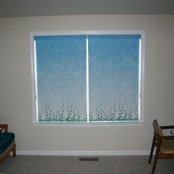 Custom Graphic Roller Shades - Window Treatments