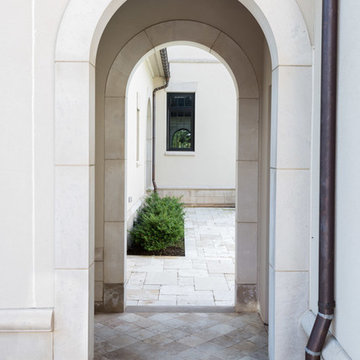 Elegant Stucco and Lime Stone House