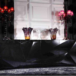 Armani Xavira Black Lacquer Buffet - VIG Furniture - Buffets And Sideboards