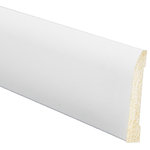 Inteplast Building Products - Polystyrene Base Moulding, Set of 5, 5/16"x2-3/8"x96", Crystal White - Inteplast Crystal White Mouldings are the ideal way for you to add style and beauty to your home. Our mouldings are lightweight and come prefinished making them an easy weekend project. Inteplast Crystal White Mouldings come in a wide variety of profiles that give you the appearance of expensive, hand-finished moulding giving you the perfect accent for your room.