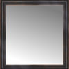 34"x35" Custom Framed Mirror, Aged Bronze