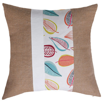 Dann Foley Jute and Cotton Canvas and Faux Canvas Cushion