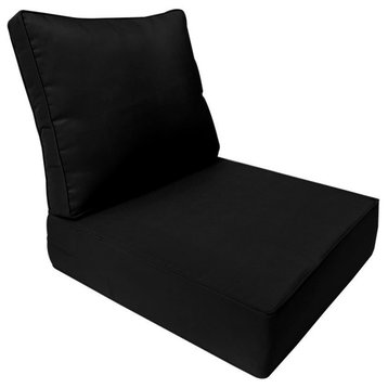 |COVER ONLY| Outdoor Piped Trim Large Deep Seat Backrest Pillow Slipcover AD109