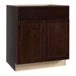 Shaker Assembled 24x34.5x24 in. Drawer Base Kitchen Cabinet with Ball-Bearing Dr - Kitchen Cabinetry