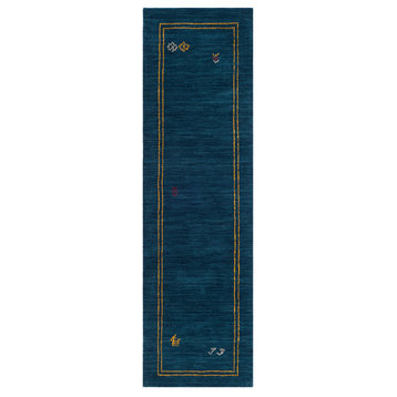 Safavieh Himalaya Collection HIM588 Rug, Blue/Multi, 2'3" X 8'