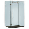 Vigo 36 x 60 Frameless 3/8in.  Frosted/Stainless Steel Shower Enclosure Right