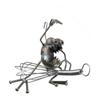 Sugarpost Gnome Be Gone Mini Chopper Motorcycle Welded Metal Art