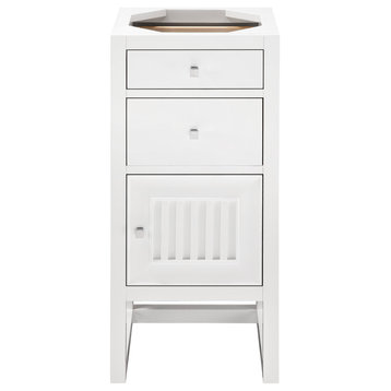 Athens 15" Cabinet w/ Drawers & Door, Glossy White