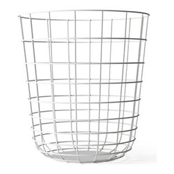 Wire - Bin White - Wastebaskets