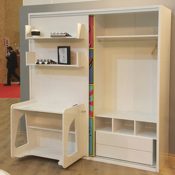 Studio 5 Twin Wall Bed System with Desk