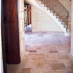 Antique Reclaimed French Bourgogne limestone - Wall And Floor Tile